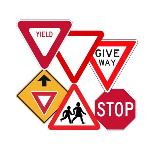 Custom Aluminum Metal Traffic Sign for Outdoor Road Use