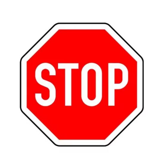 Custom Reflective Aluminum Warning Sign for Road and Industrial Safety