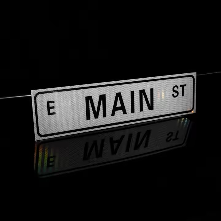 Custom outdoor reflective safety road sign with high visibility