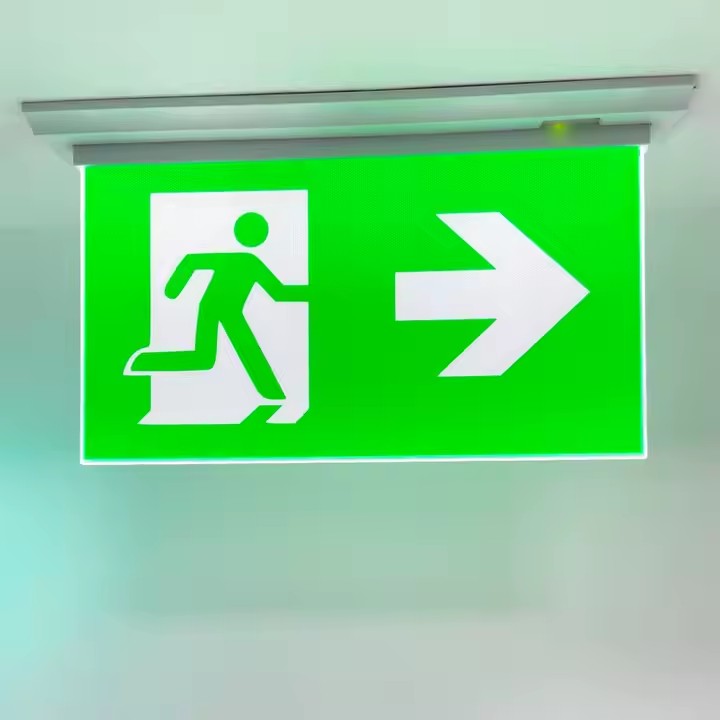Custom LED Emergency Exit Sign with Bright Illumination for Evacuation