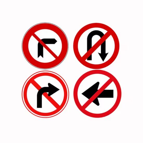 Custom Designed Reflective Safety Traffic Guide Sign